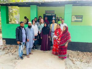 University of Illinois and BAU researchers with women's group members in Bangladesh.